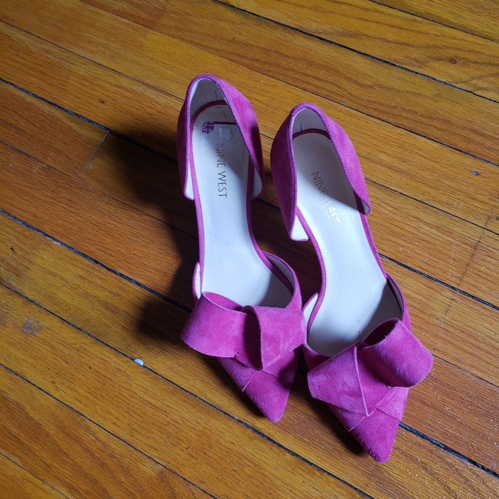 Pink suede shoes